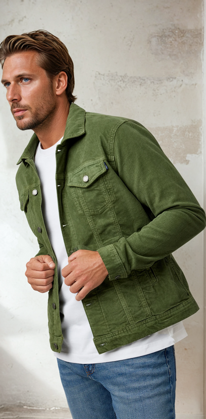 VALLEY - Sage Solid Antique Washed Jacket