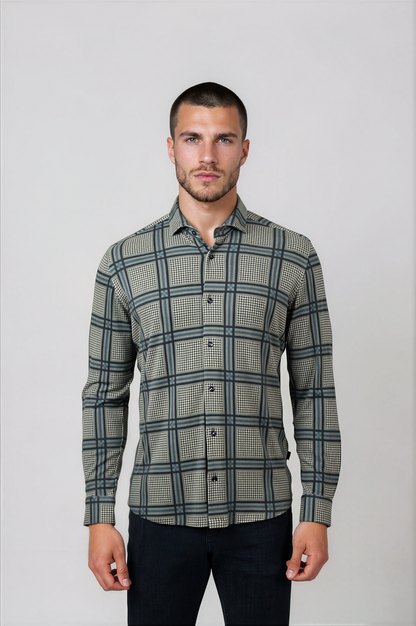 ROVER - Blue Clubhouse GlenCheck Shirt