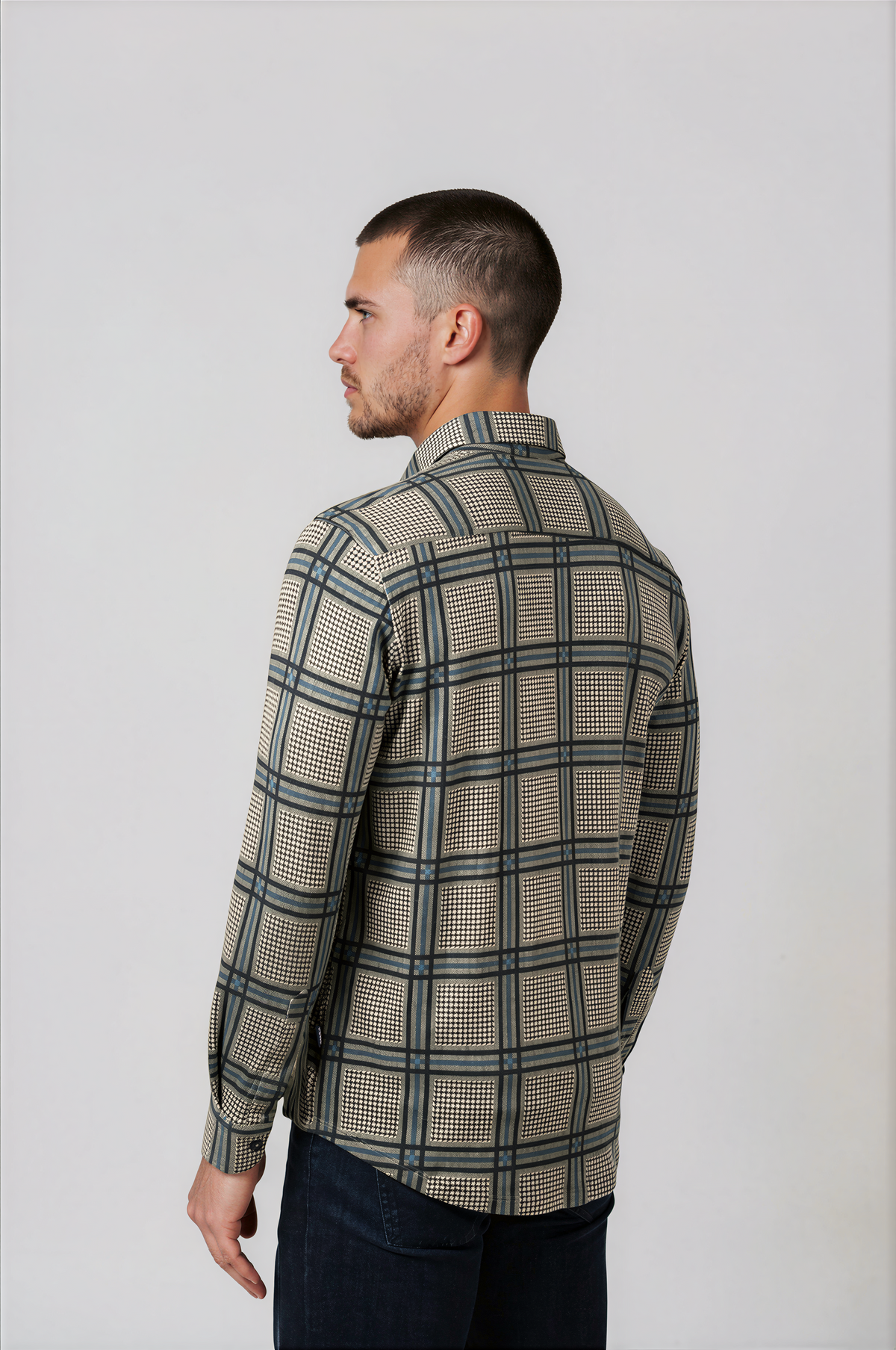 ROVER - Blue Clubhouse GlenCheck Shirt