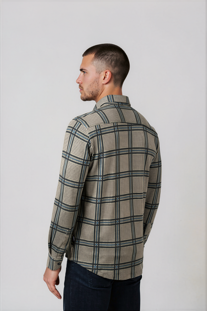 ROVER - Blue Clubhouse GlenCheck Shirt
