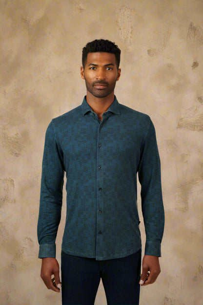 ROVER - Dark Navy Country Weave Shirt