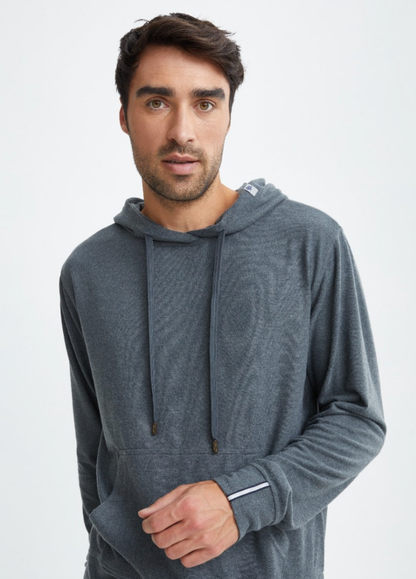 Charcoal T-Series Fleece Knit Hoodie