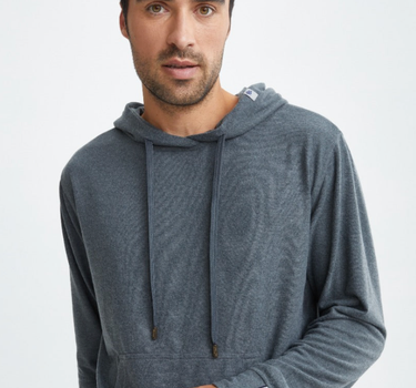 Charcoal T-Series Fleece Knit Hoodie