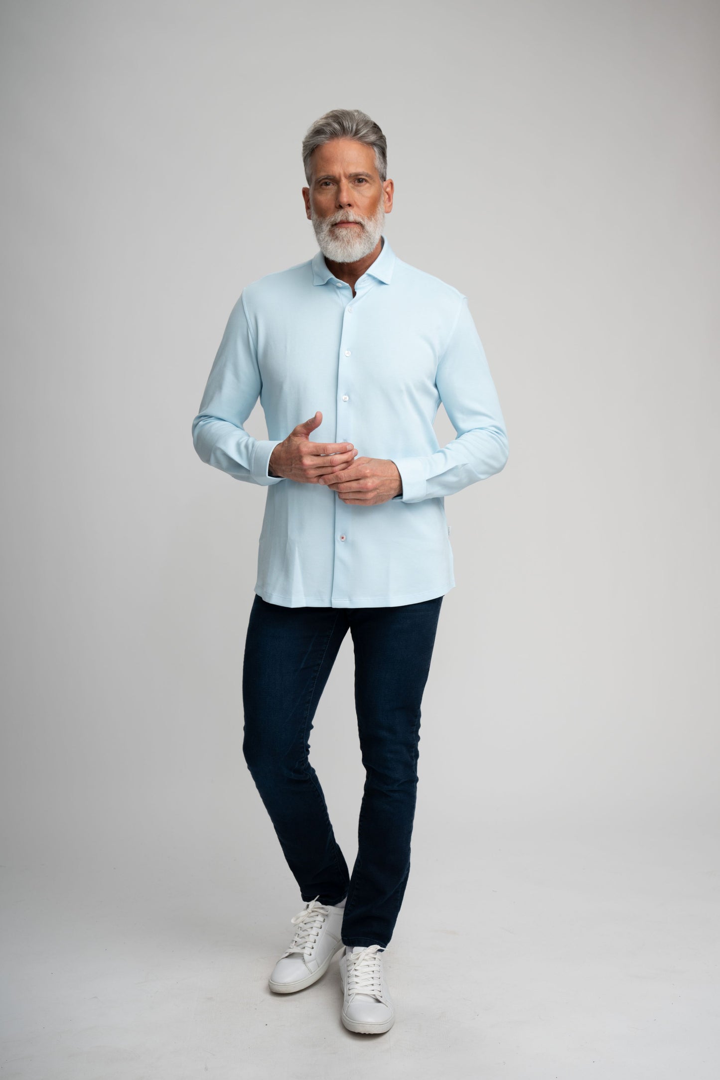 ORIGIN - Light Blue Long Sleeve T-Series Shirt