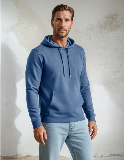 Denim Blue T-Series Fleece Knit Hoodie
