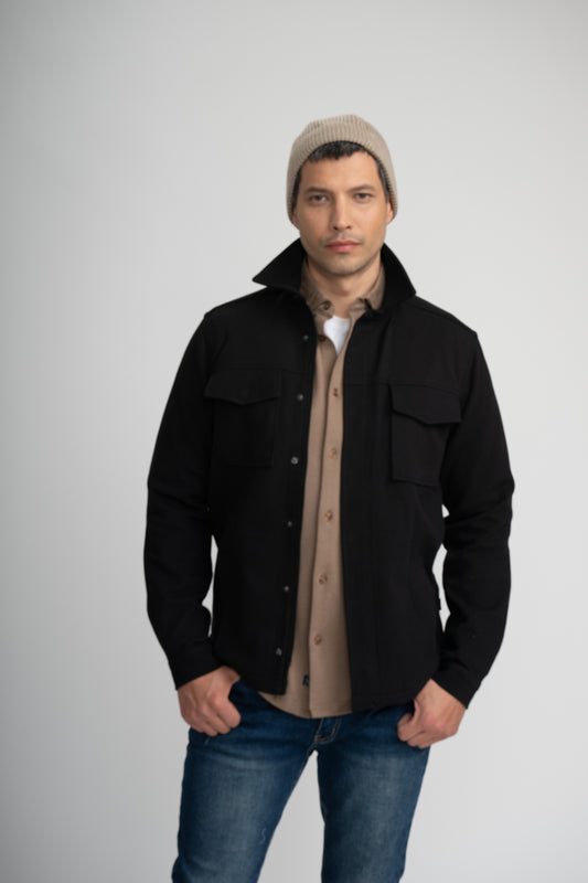 STUDIO - Black Stretch Twill Jacket