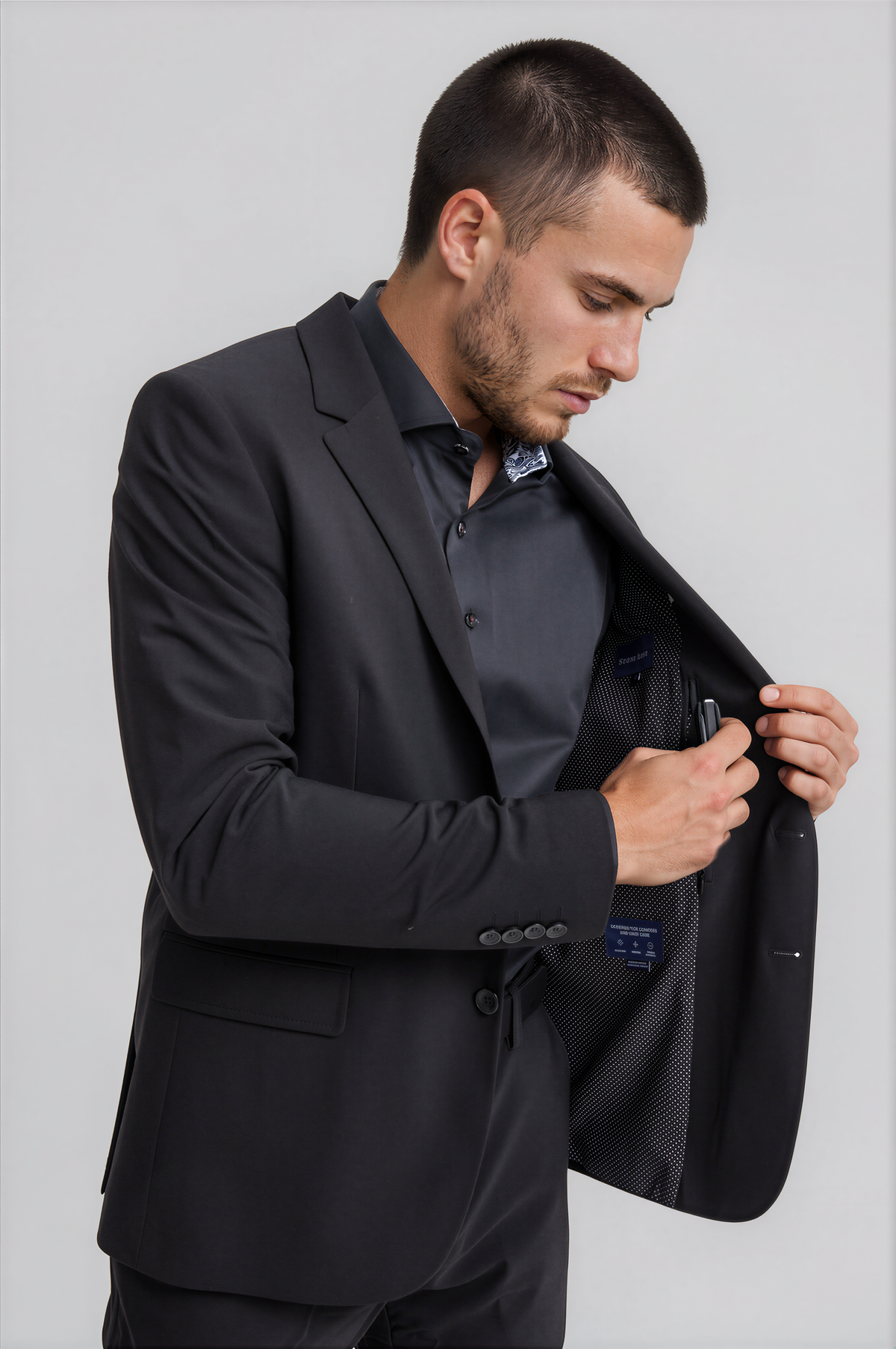 Black Stretch Performance Blazer