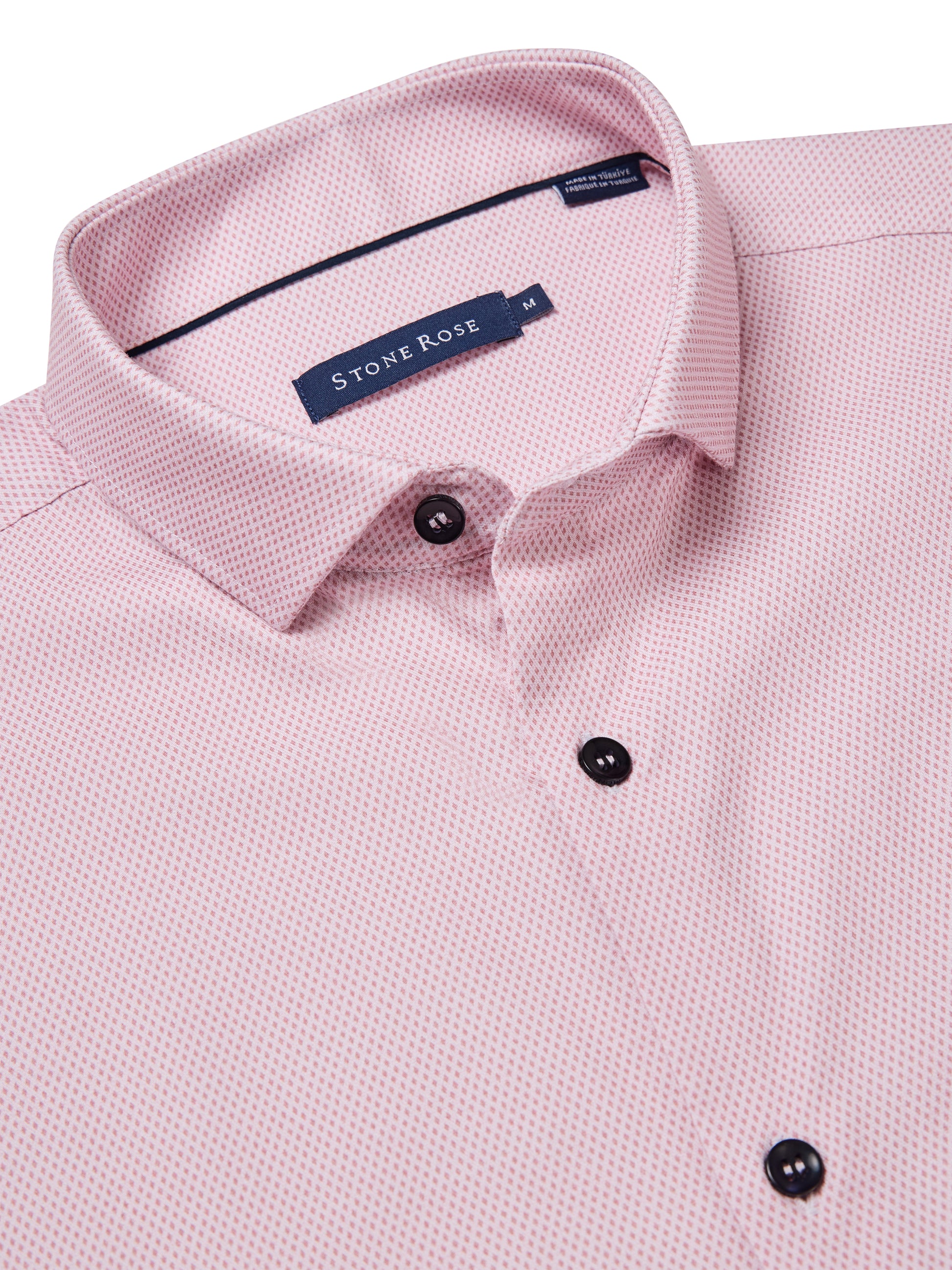 Nova Light Pink Micro Diamond Shirt Mens Stretch Performance Button-Down | Stone Rose LT PNK / XL Nova Light Pink Micro Diamond Shirt Mens Stretch Performance Button-Down | Stone Rose LT PNK / XL