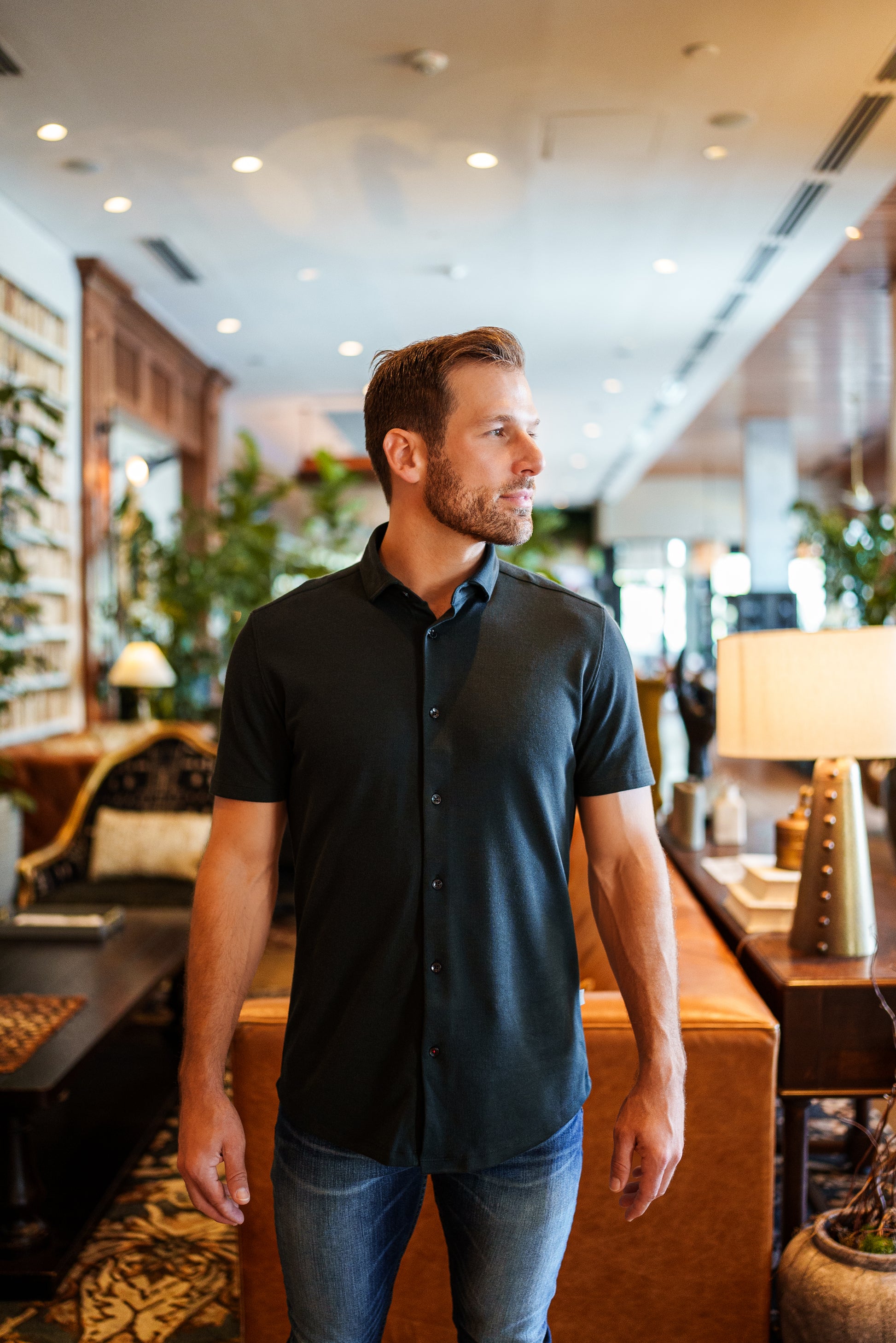 black short sleeve dress shirt Amazon.com: Covona Men's Short Sleeve Solid Black Color Dress Shirt Size Small : Clothing, Shoes & Jewelry