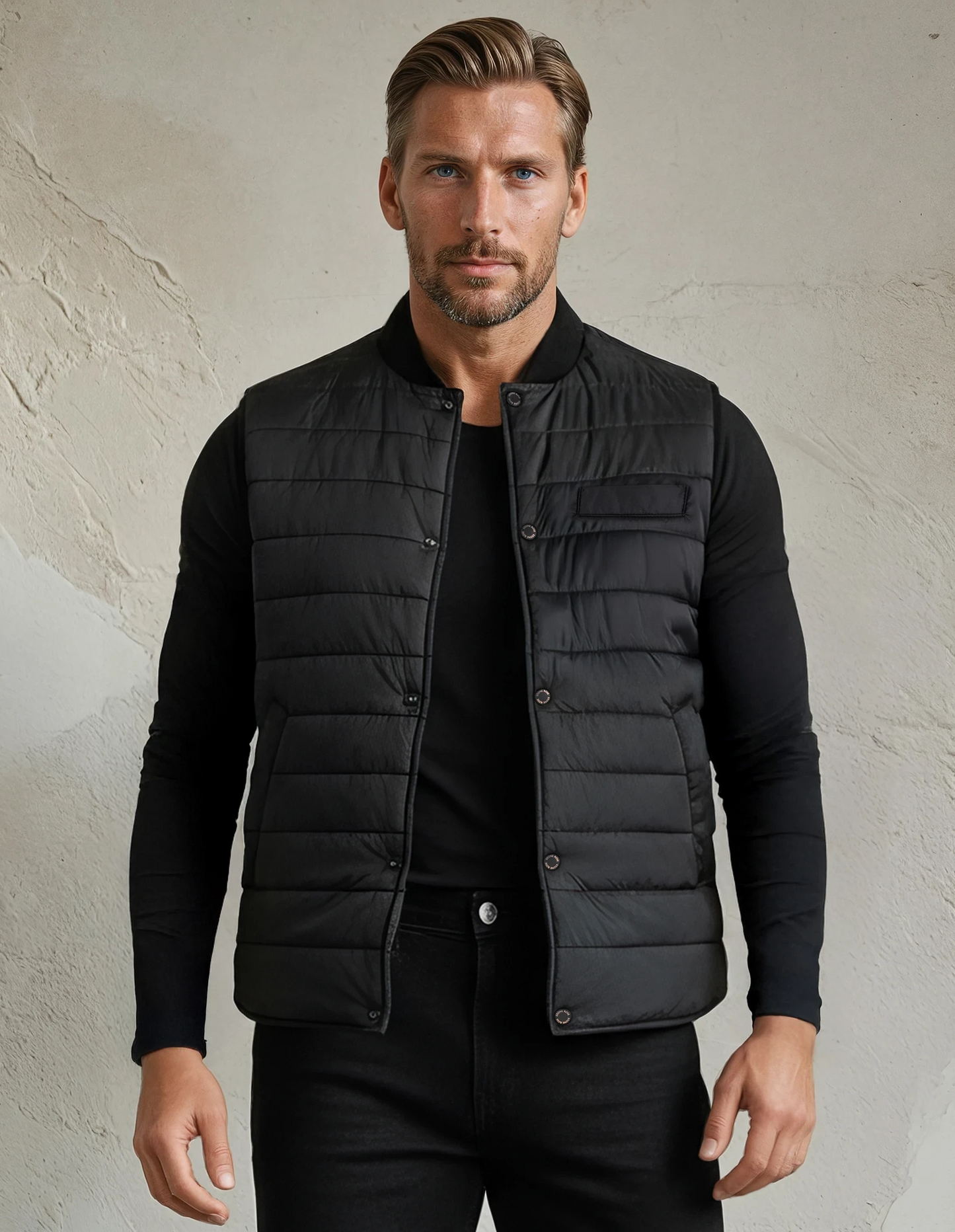 Black Puffer Vest
