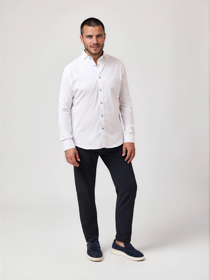 MONARCH - White Edge Long Sleeve Shirt
