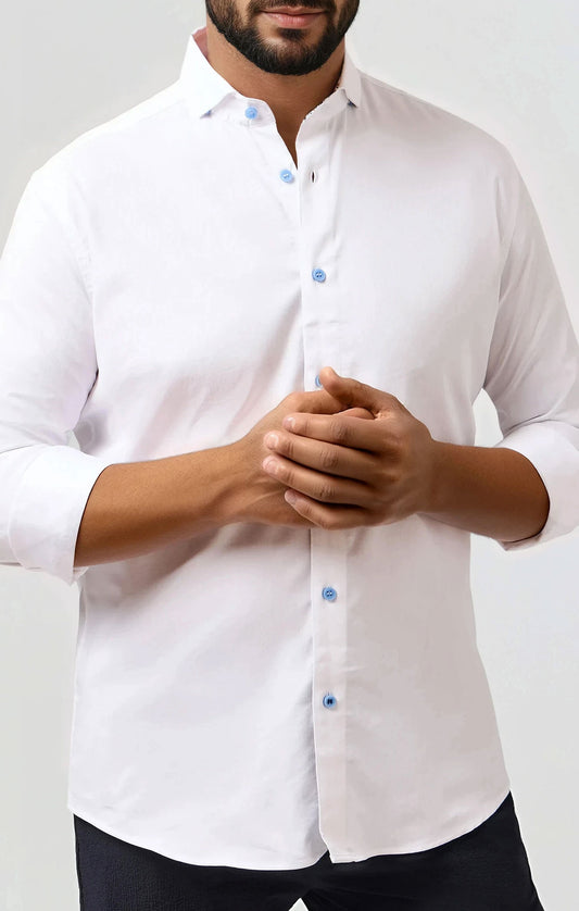 MONARCH - White Edge Long Sleeve Shirt