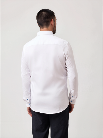 MONARCH - White Edge Long Sleeve Shirt