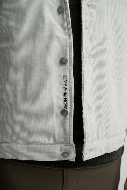 FIELDHOUSE - Light Grey Corduroy Sherpa Jacket