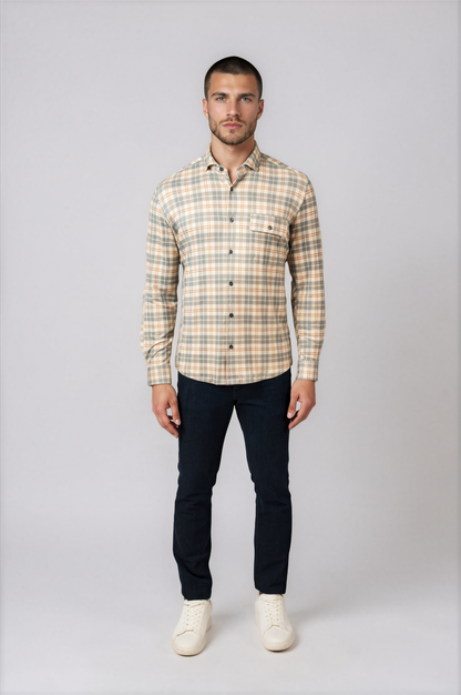 ROVER - Grey Getaway Check Shirt