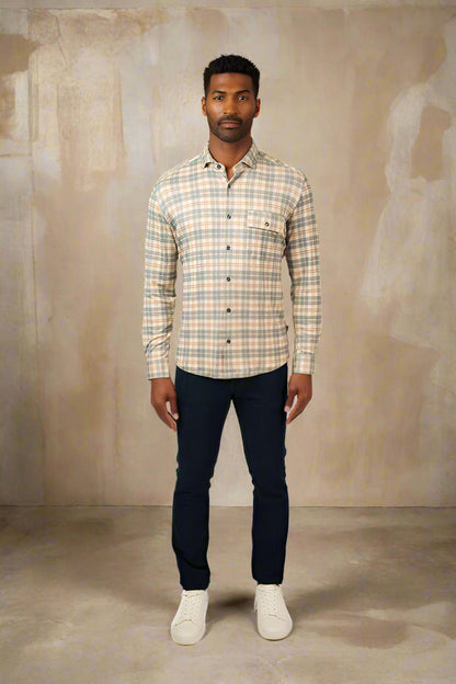 ROVER - Grey Getaway Check Shirt