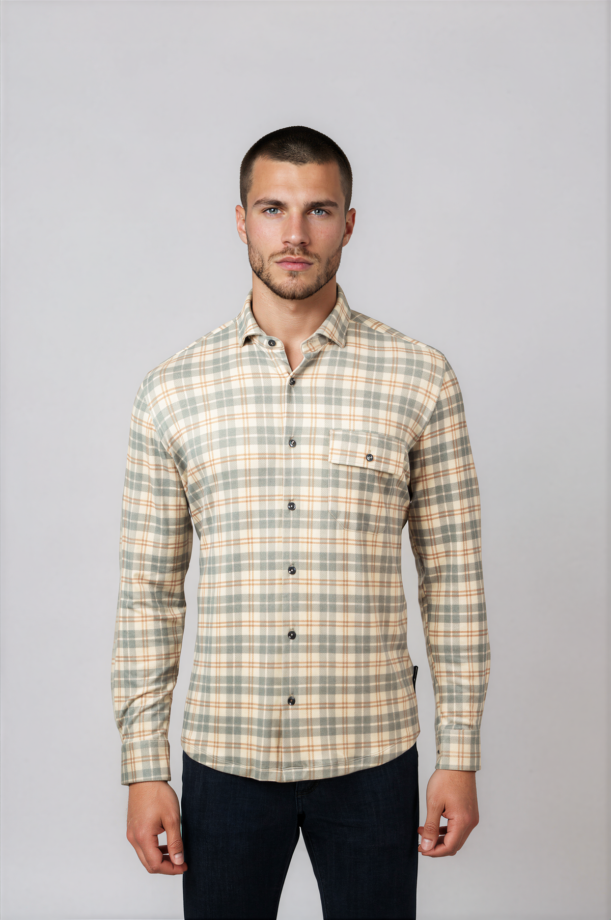 ROVER - Grey Getaway Check Shirt