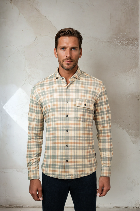ROVER - Grey Getaway Check Shirt
