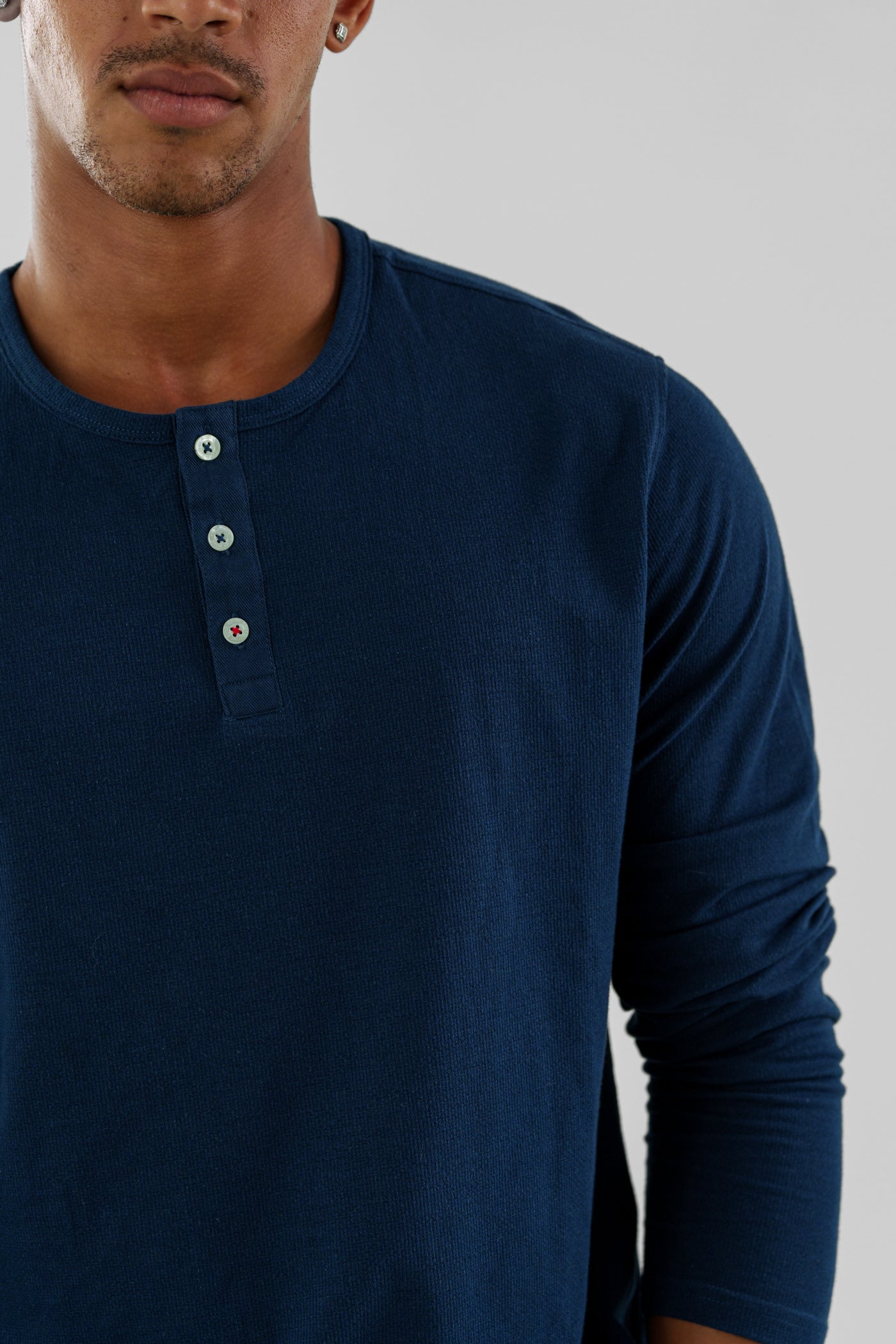 TRAILBLAZER - Navy Solid Henley