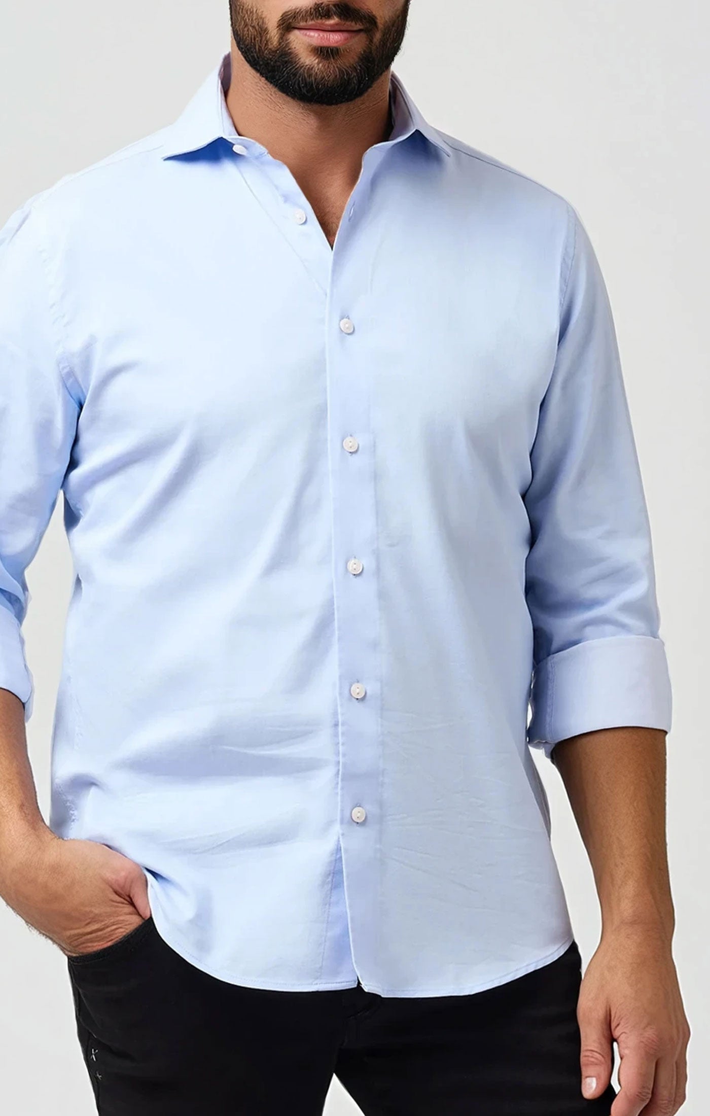 MONARCH - Light Blue Heritage Long Sleeve Shirt