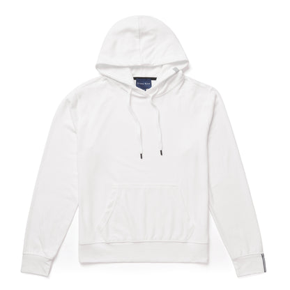 White T-Series Fleece Knit Hoodie