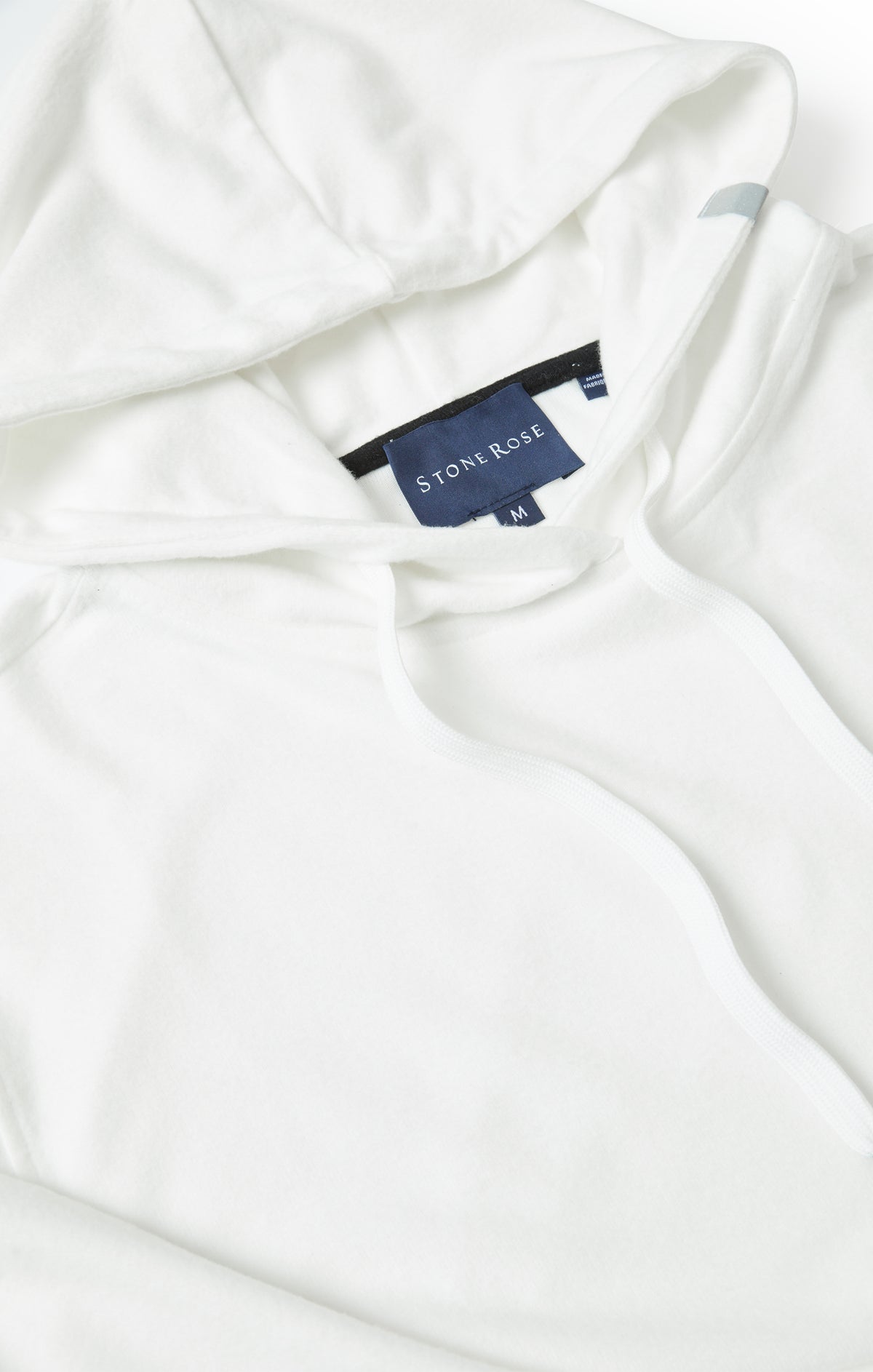 White T-Series Fleece Knit Hoodie