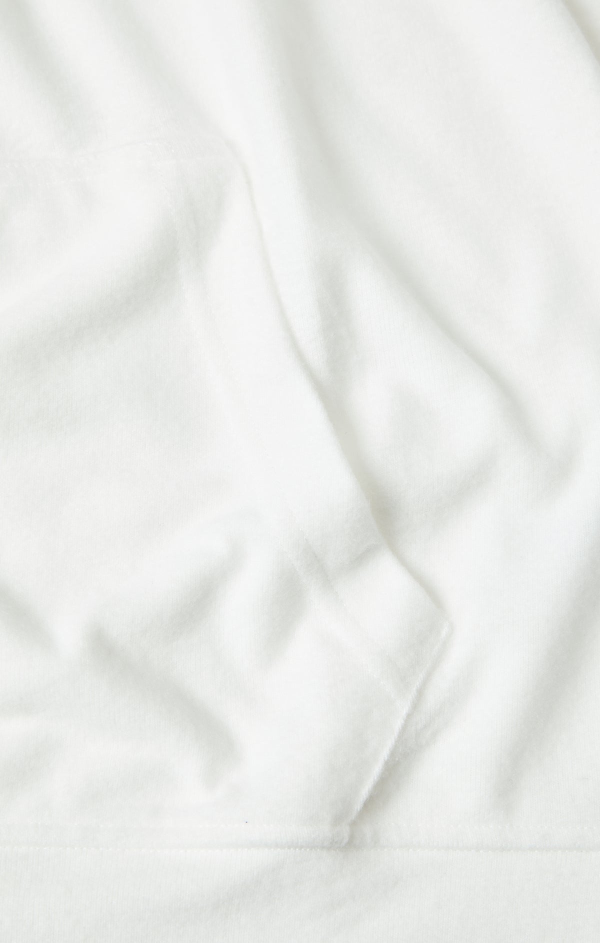White T-Series Fleece Knit Hoodie
