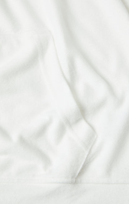 White T-Series Fleece Knit Hoodie
