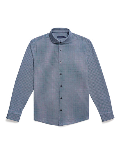 APEX - Dark Navy Interlinked Motif Shirt