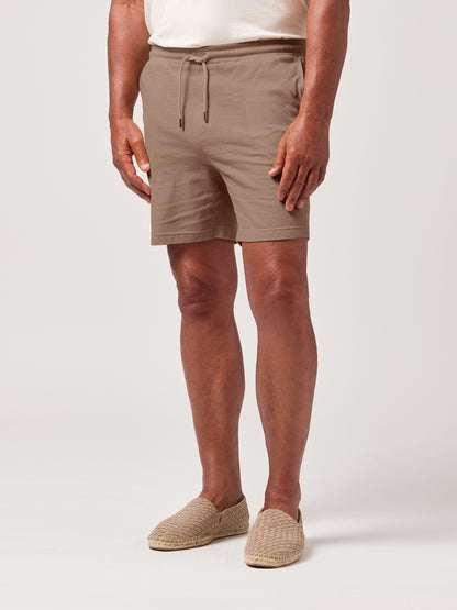 TWILIGHT - Taupe Terry Knit Comfort Short
