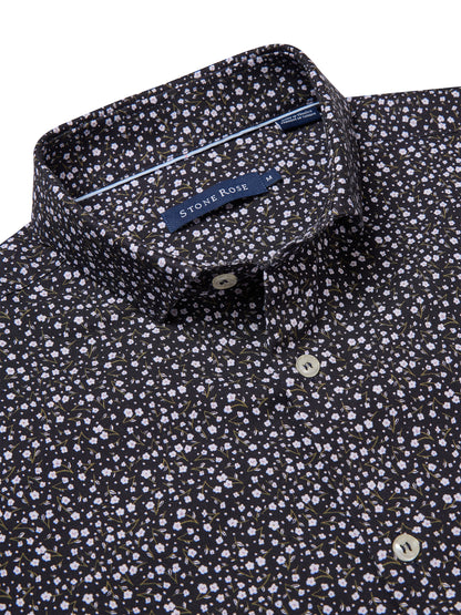 NOVA - Dark Navy Meadow Ditsy Shirt