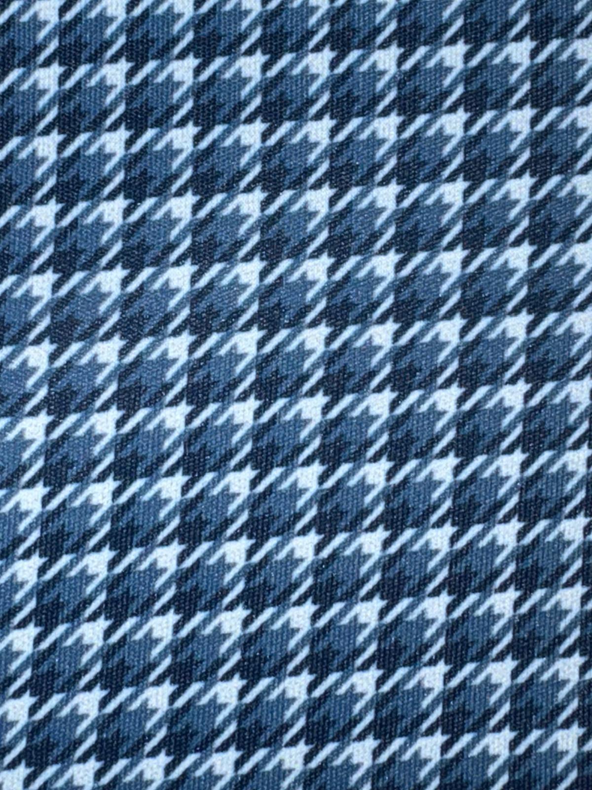 APEX - Medium Blue Micro Houndstooth Shirt