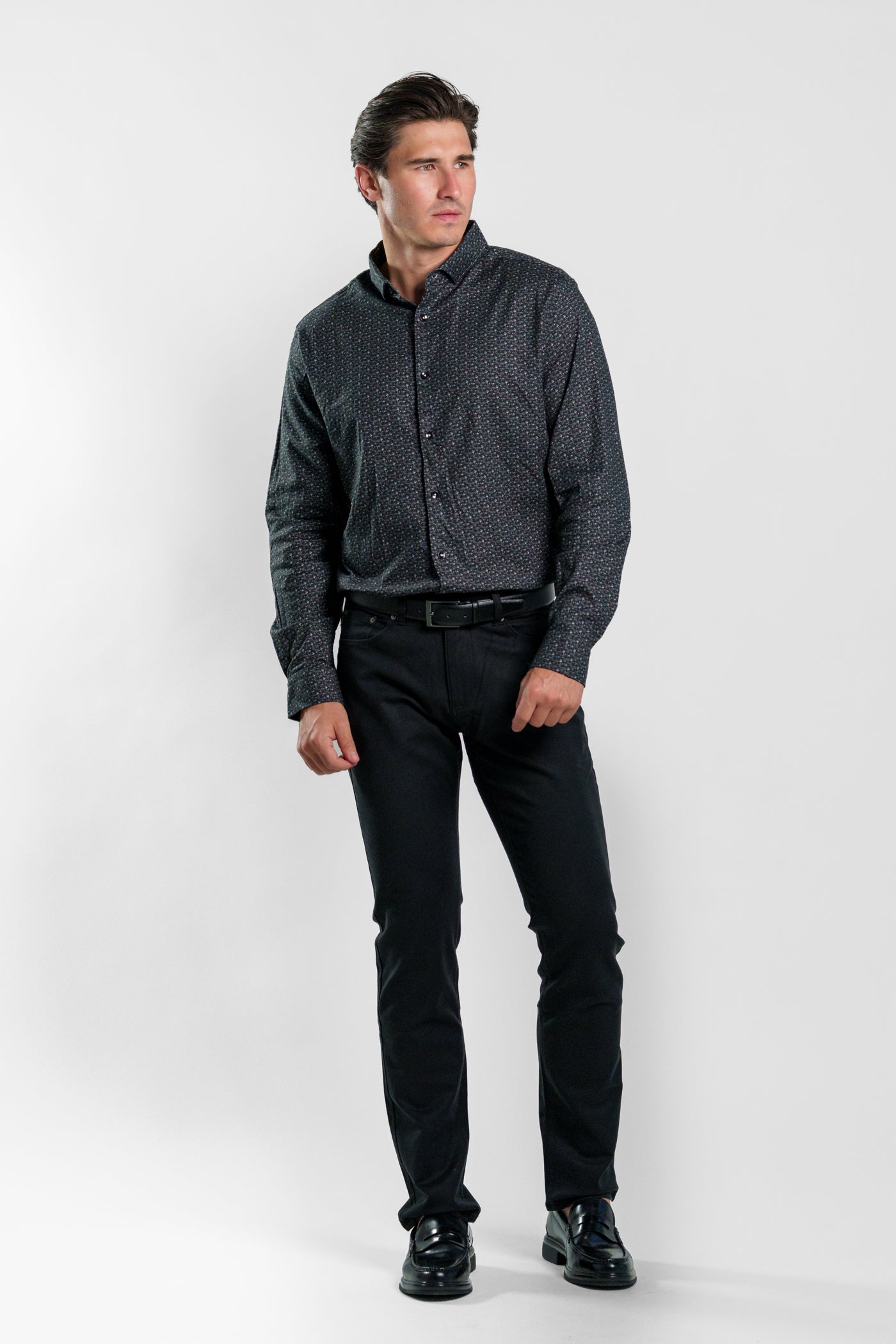 NOVA - Black Mushrooms Long Sleeve Shirt
