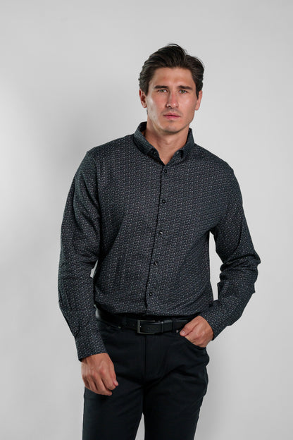 NOVA - Black Mushrooms Long Sleeve Shirt