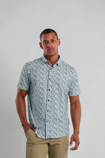 Apex Mesh Skulls Shirt – Men's Performance Stretch Shirt | Stone Rose