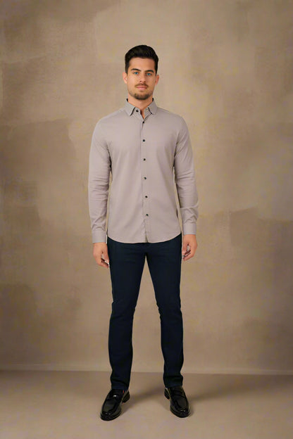 NOVA - Medium Orange Micro Weave Shirt