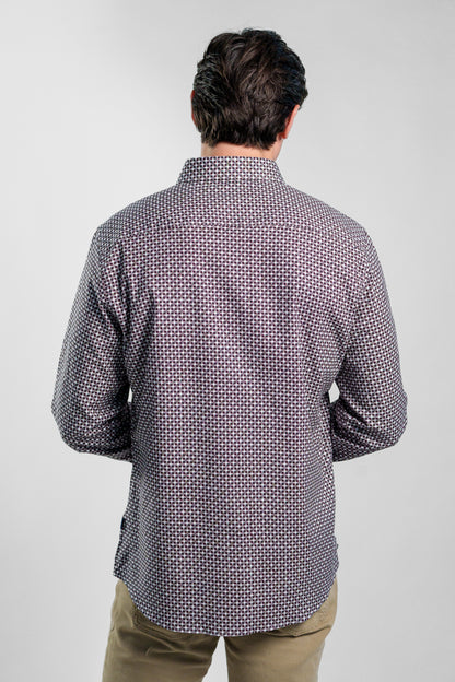 NOVA - Burgundy Petal Long Sleeve Shirt