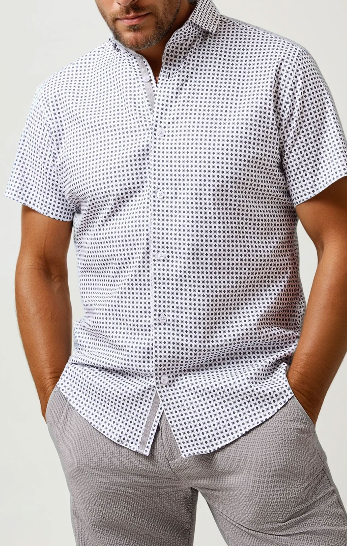 NOVA - Dark Grey Piazza Print