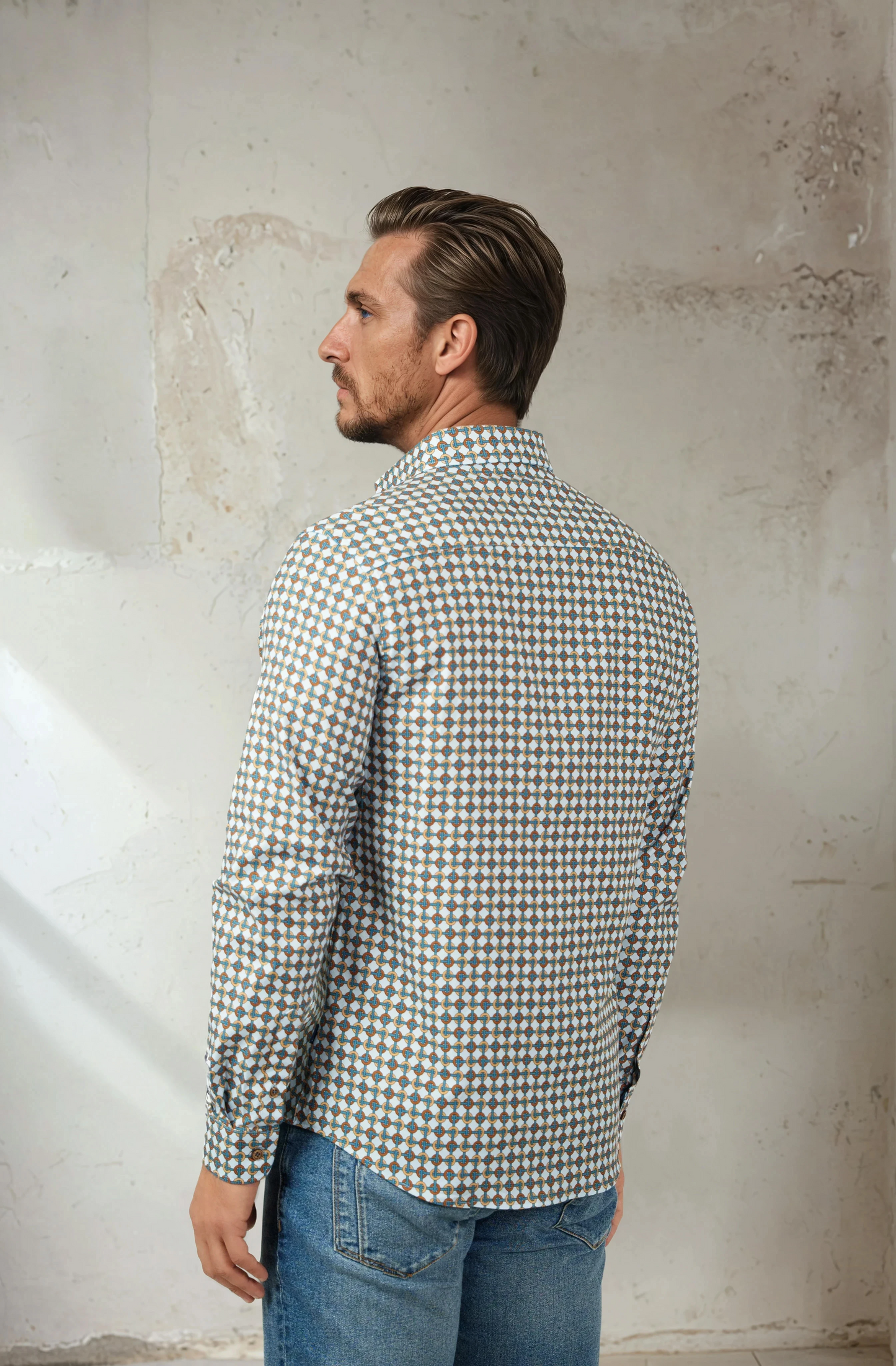 NOVA - Light Blue Rings and Ropes Shirt