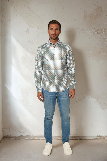 NOVA - Light Blue Rings and Ropes Shirt
