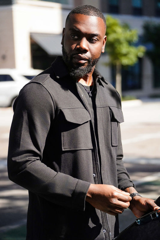 STUDIO - Black Stretch Twill Jacket