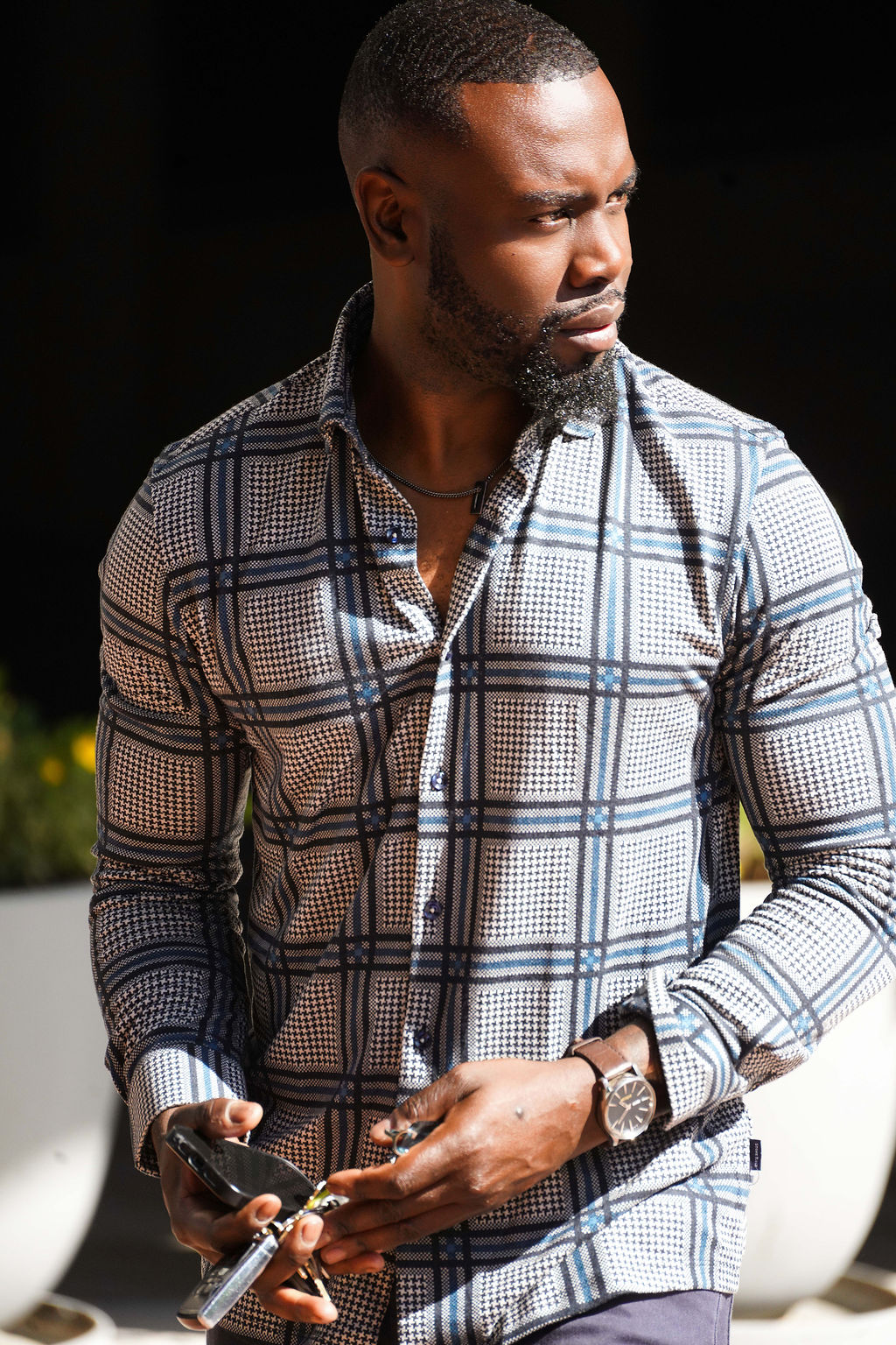 ROVER - Blue Clubhouse GlenCheck Shirt