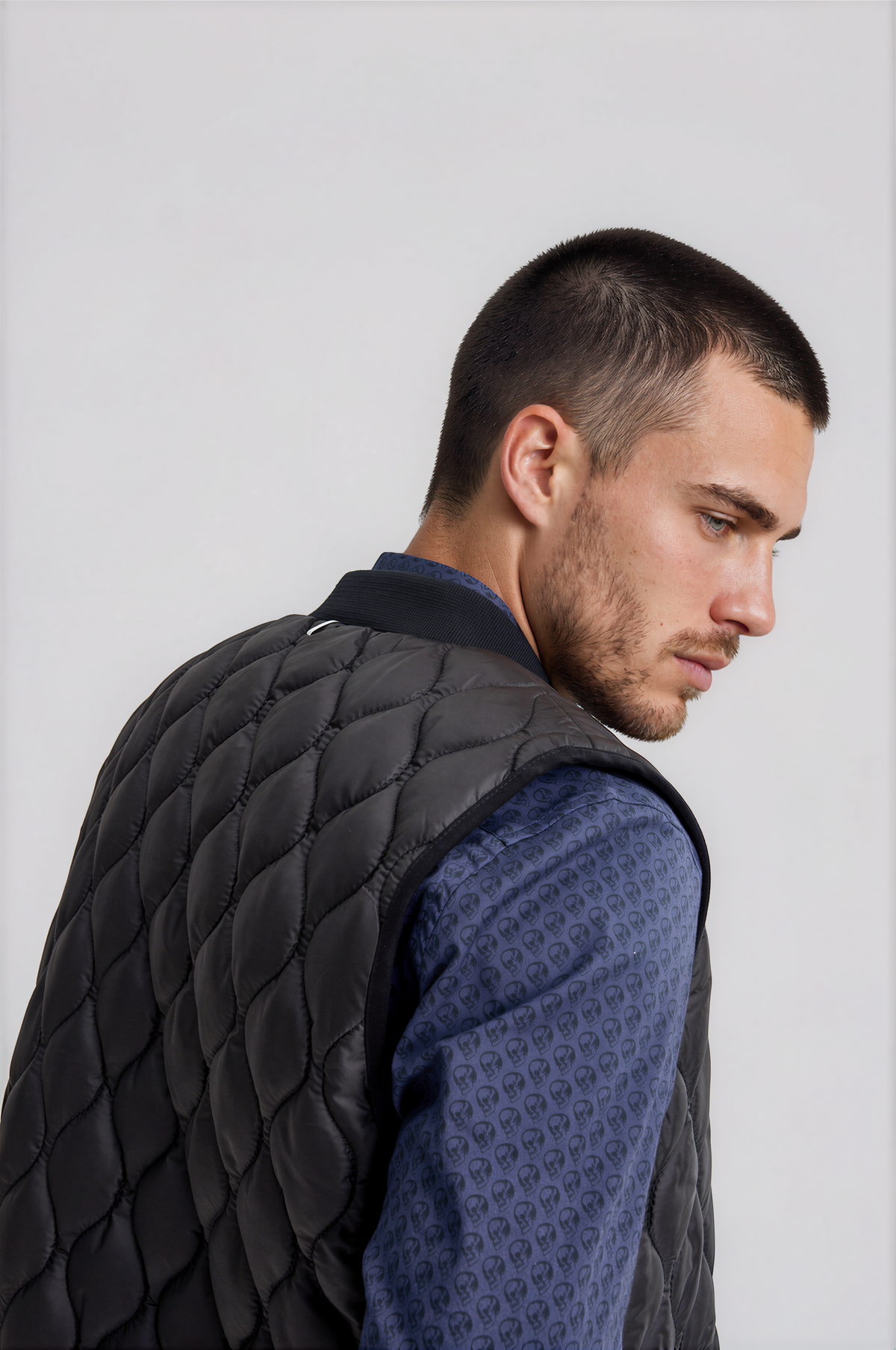 Black Quilted Puffer Vest