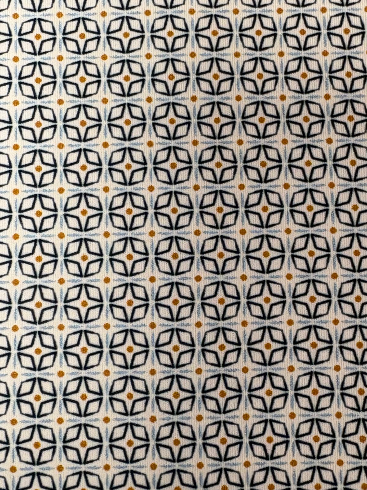 APEX - Dark Navy Smart Micro Geo Shirt