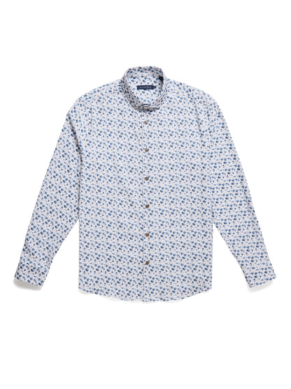 NOVA - White Snowbrush Printed Shirt