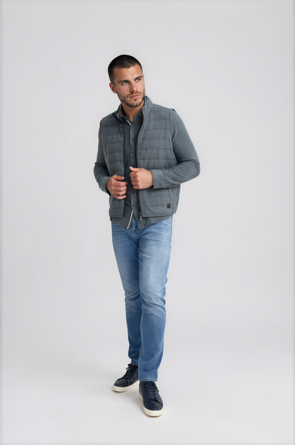 Charcoal Series Fleece Puffer Vest