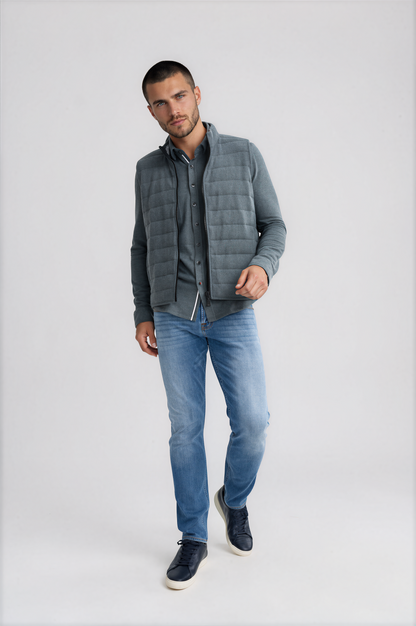 Charcoal Series Fleece Puffer Vest