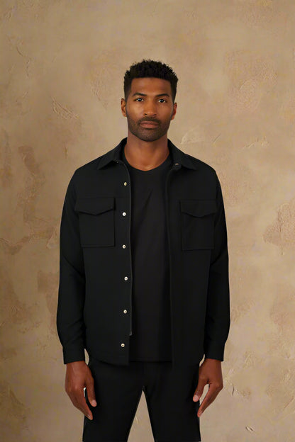 STUDIO - Black Stretch Twill Jacket