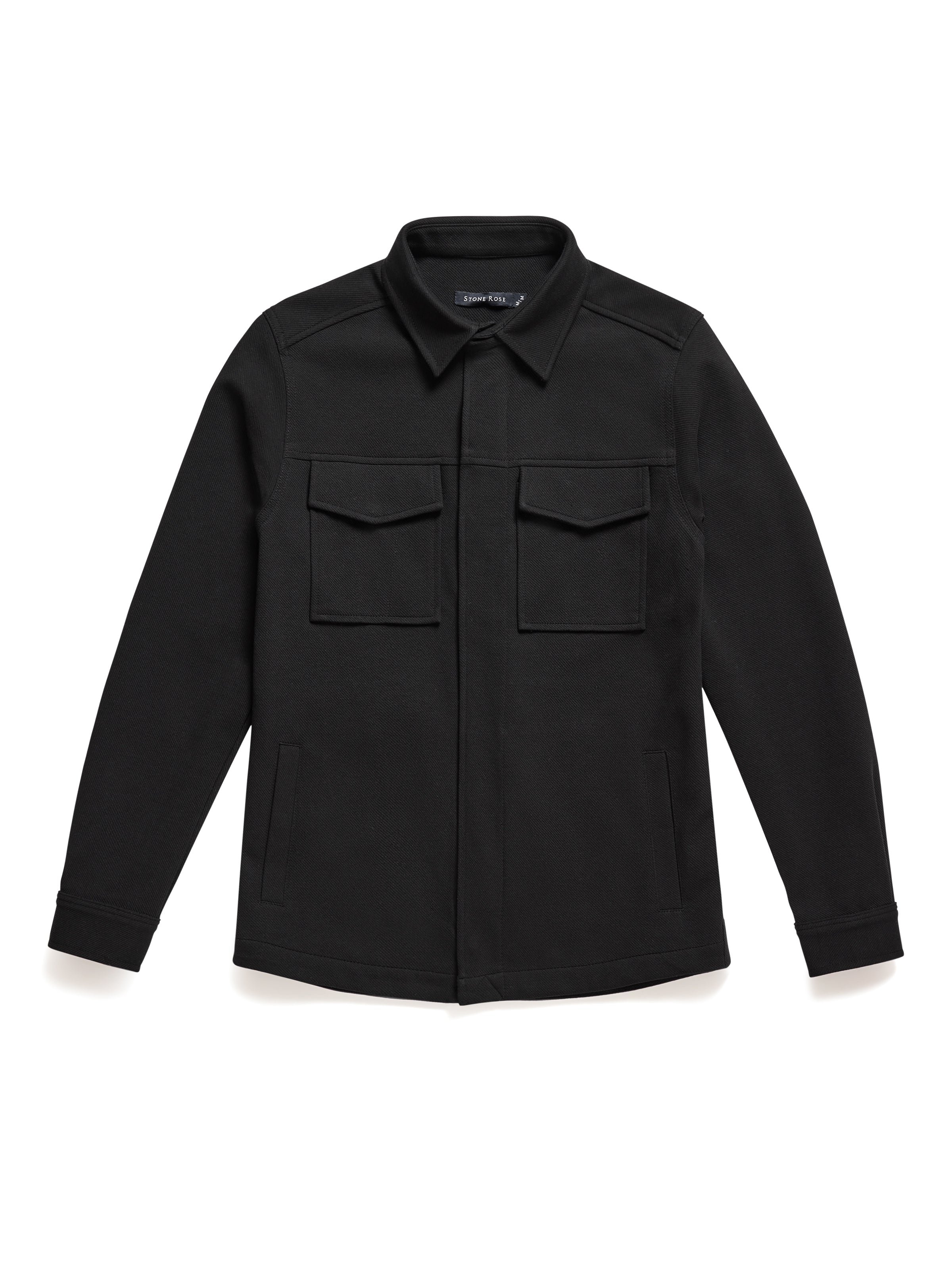 Studio Black Stretch Twill Jacket – 4-Way Stretch Men's Jacket