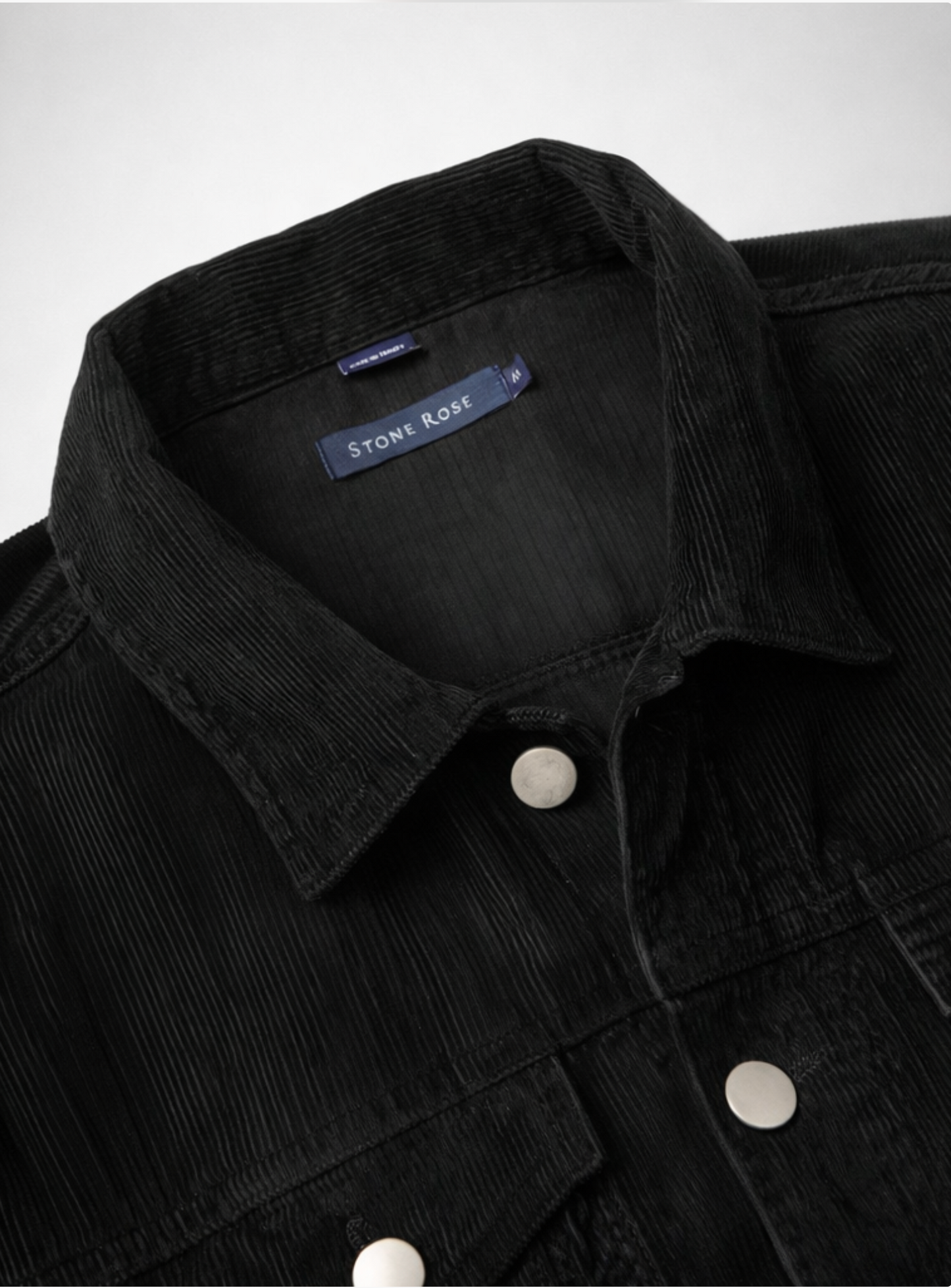 VALLEY - Black Solid Antique Washed Jacket